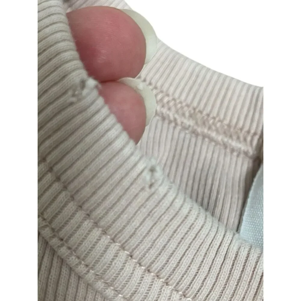Zara Girls Ribbed Tank Top Beige Size 11-12 152 Sleeveless Casual